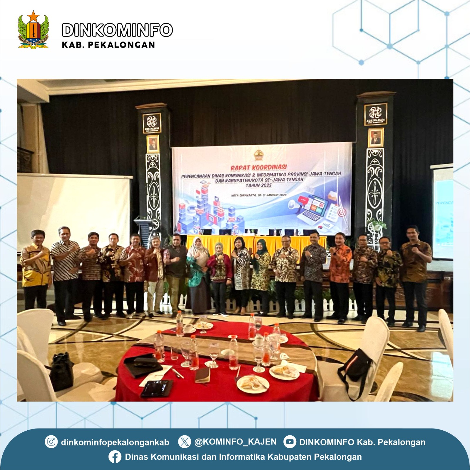 Dinkominfo Kabupaten Pekalongan Dukung Percepatan Digitalisasi Pelayanan Publik dan Pelaksanaan Audit SPBE/TIK Provinsi Jawa Tengah   